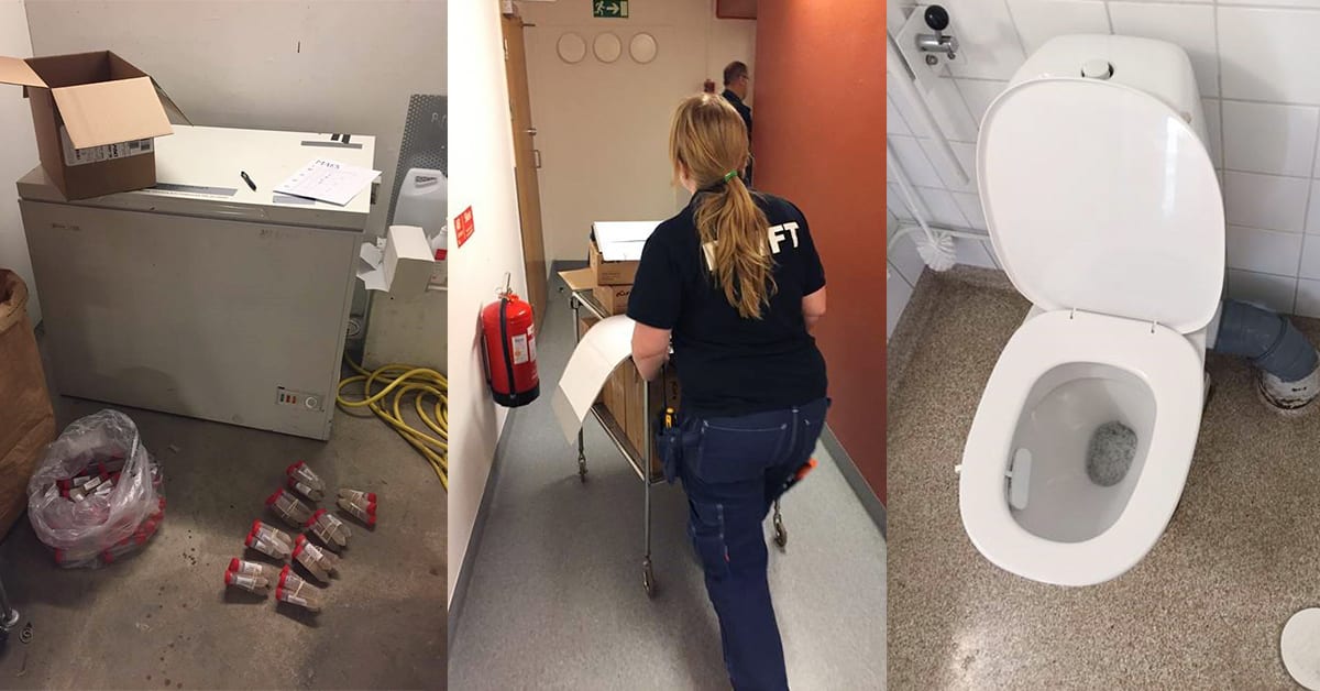 Enzymrening av läkemedelsrester i toaletter har inte visat sig tillräckligt effektiv. Akademiska sjukhuset går därför vidare med tester av annan teknik.