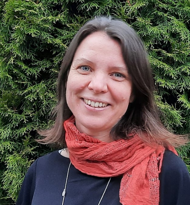 Hanna Mogensen, sjuksköterska på uppföljningsmottagningen vid sektionen för onkologi på Akademiska sjukhuset och forskare inom epidemiologi vid Uppsala universitet