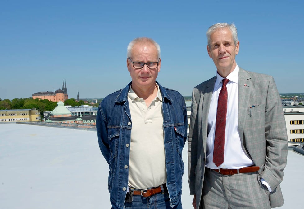Sjukhusdirektör Per Elowsson och Börje Wennberg, ordförande i landstingsstyrelsen (S)