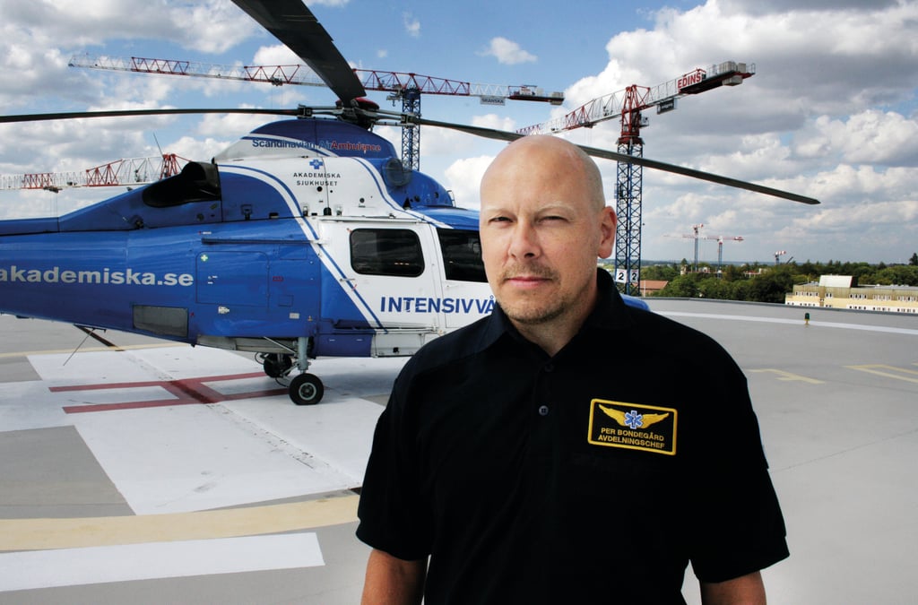 Per Bondegård, sektionschef Luftburen intensivvård (LIV), Akademiska sjukhuset