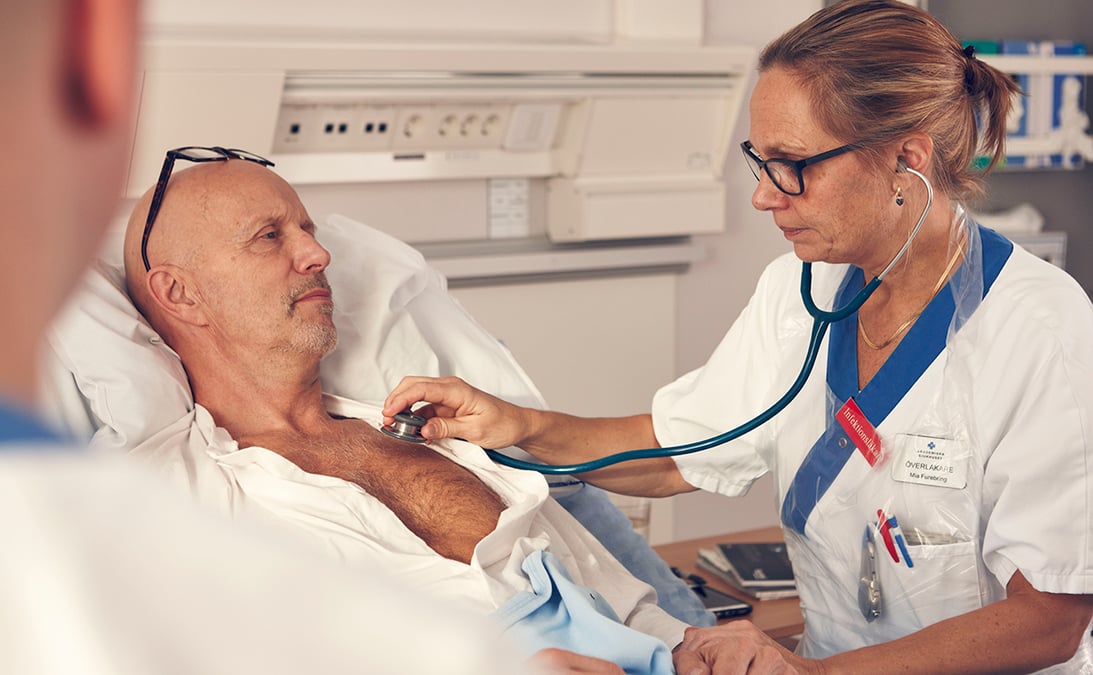 Vårdsituation Akademiska sjukhuset. Fotograf: Johan Alp