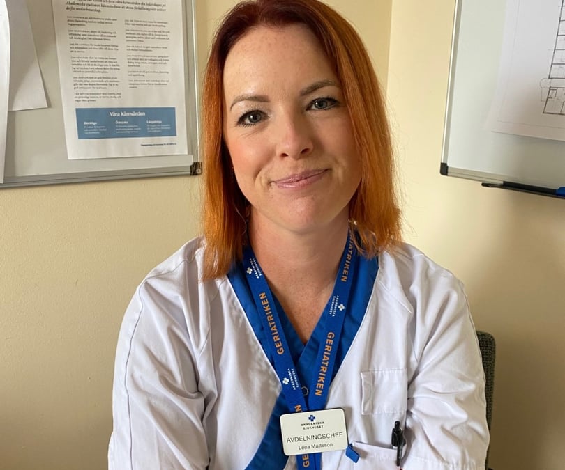 Lena Mattsson,  avdelningschef på geriatrisk akutvårdsavdelning 30 A, Akademiska sjukhuset
