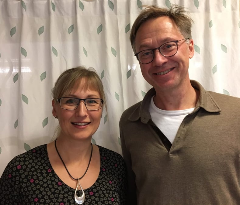 Maria Hjorth, specialistsjuksköterska och ansvarig för den nya mottagningen för patienter med levercirros, och Fredrik Rorsman, docent och specialistläkare inom gastroenterologi.