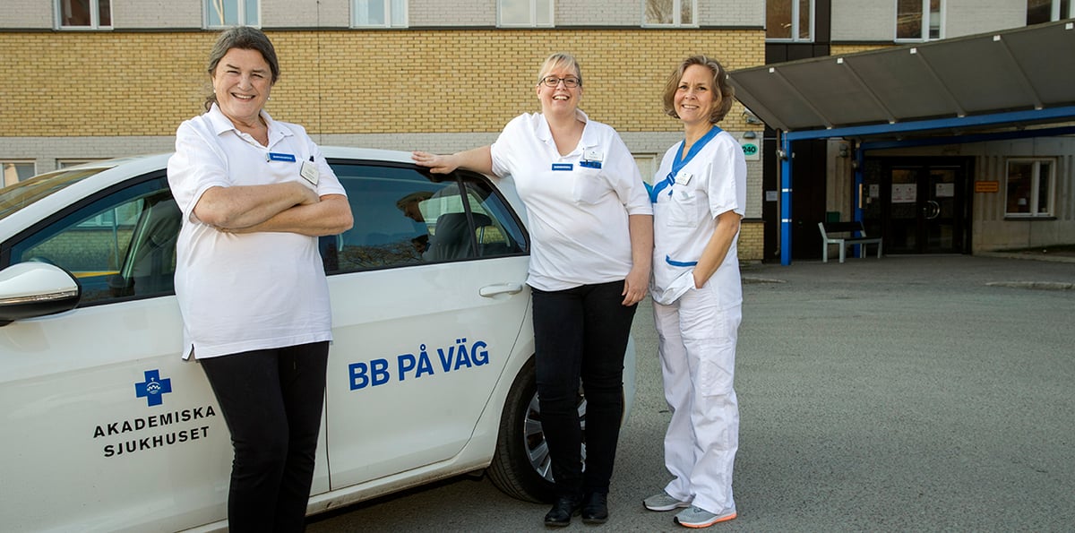 Den mobila stödverksamheten för nyblivna mödrar, BB på väg, startade 1990 på Akademiska sjukhuset.