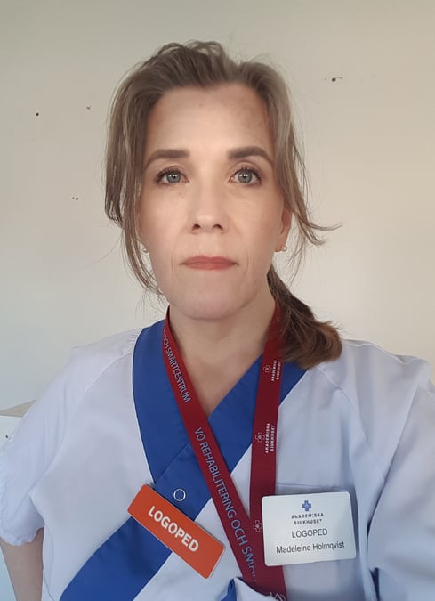 Madeleine Holmqvist, biträdande avdelningschef för Länslogopedin, Akademiska sjukhuset. Foto: privat