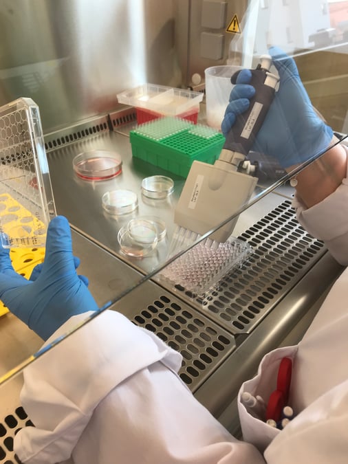 Interiör från SLE-laboratoriet, Uppsala universitet