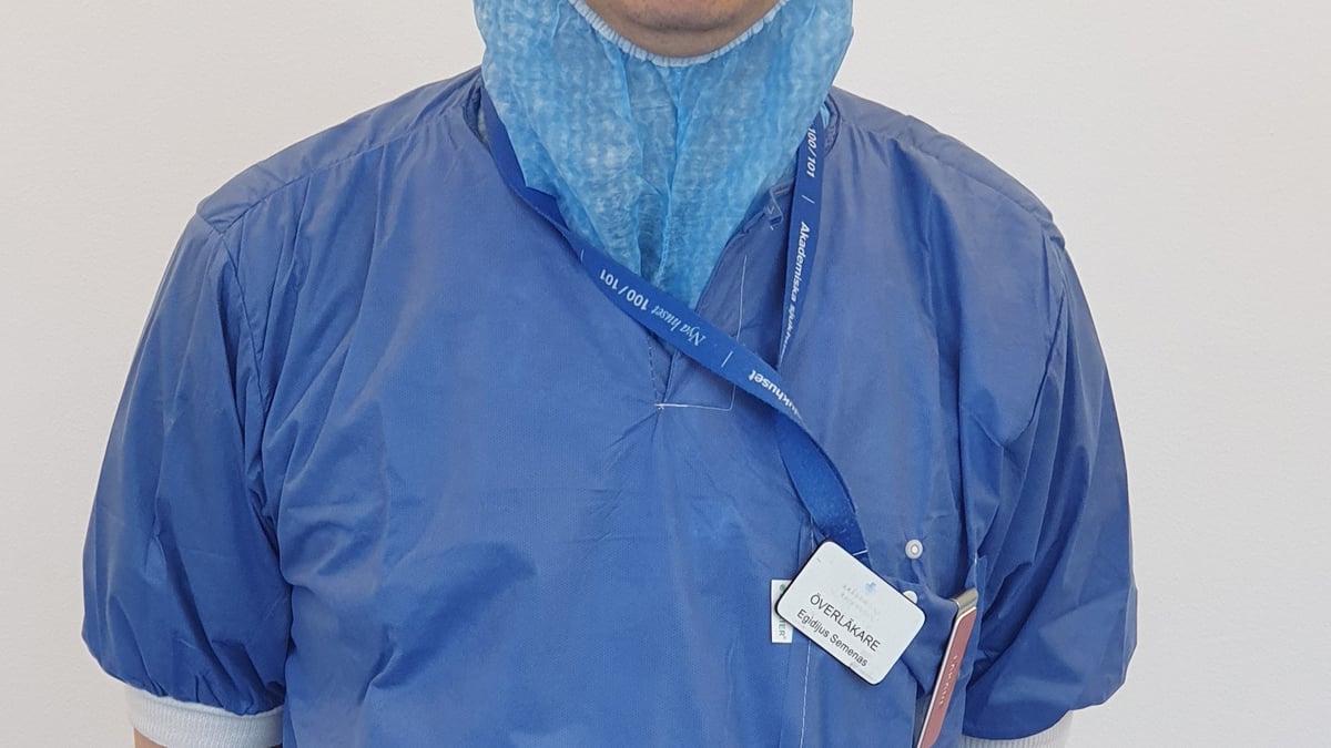 Egidijus Semenas, överläkare i anestesi och intensivvård på Akademiska sjukhuset. Foto: privat