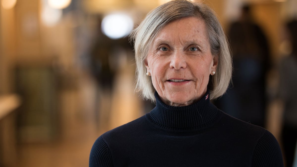 Margareta Emtner, professor emerita vid Uppsala universitet och tidigare fysioterapeut på Akademiska sjukhuset. Fotograf: David Naylor