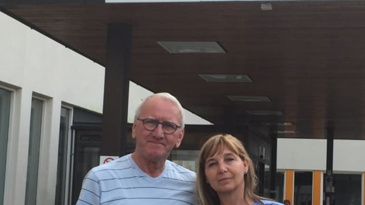 Thore Eklund, representant för Prostatacancerföreningen i Uppsala, tillsammans med Eva M Johansson, överläkare i urologi och patientprocessledare för prostatacancer på Akademiska sjukhuset