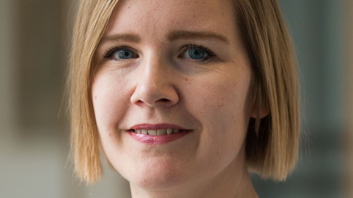 Frida Viirman, barnmorska på Akademiska sjukhuset och doktorand vid Uppsala universitet Foto: David Naylor