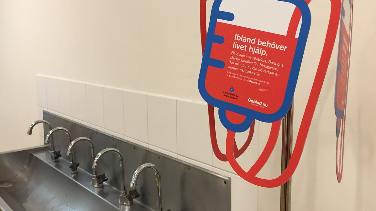 Illustrerad blodpåse