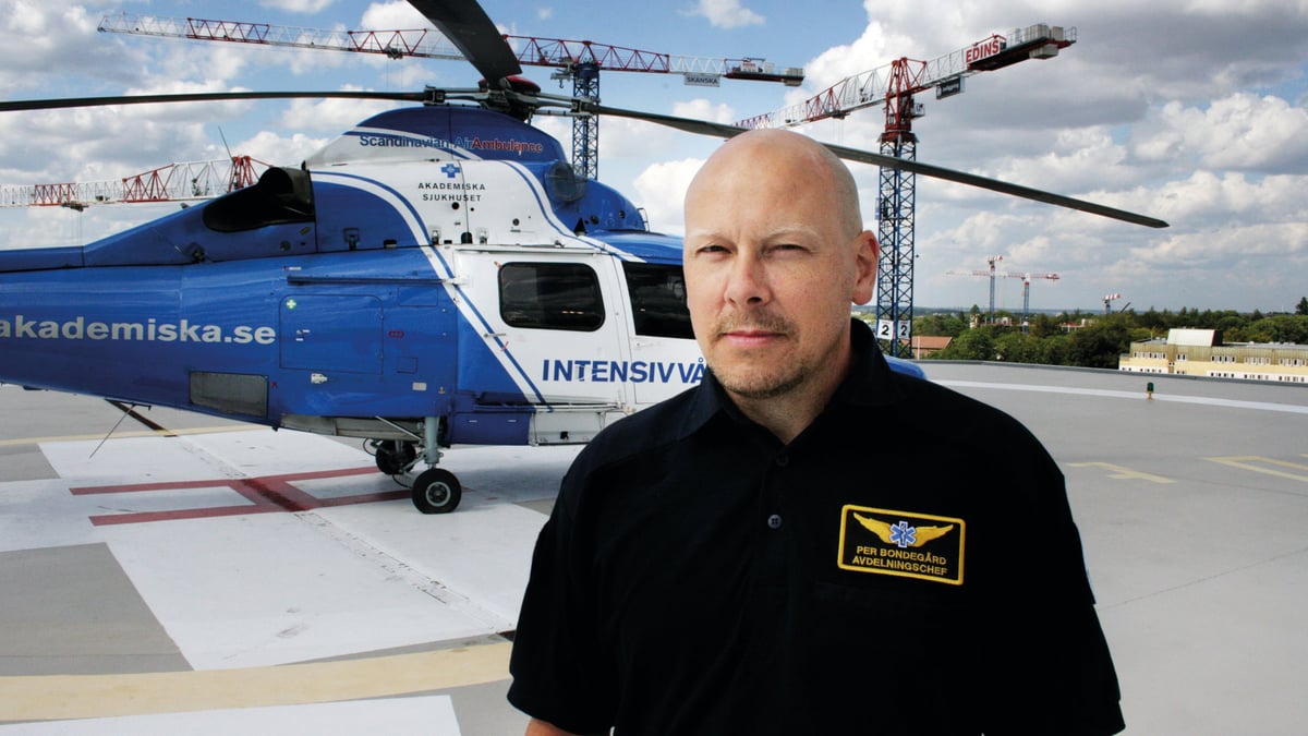 Per Bondegård, sektionschef Luftburen intensivvård (LIV), Akademiska sjukhuset
