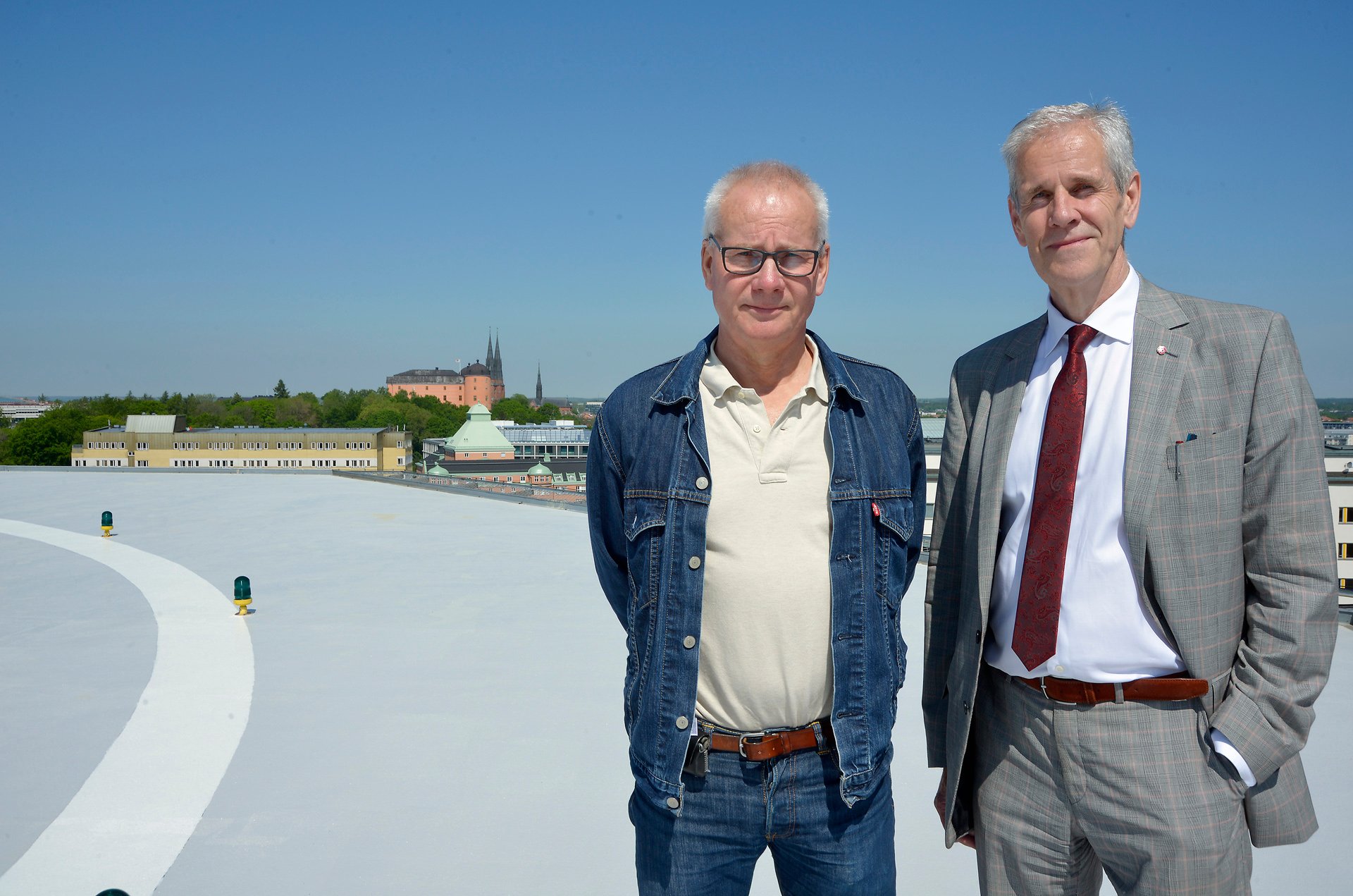 Sjukhusdirektör Per Elowsson och Börje Wennberg, ordförande i landstingsstyrelsen (S)