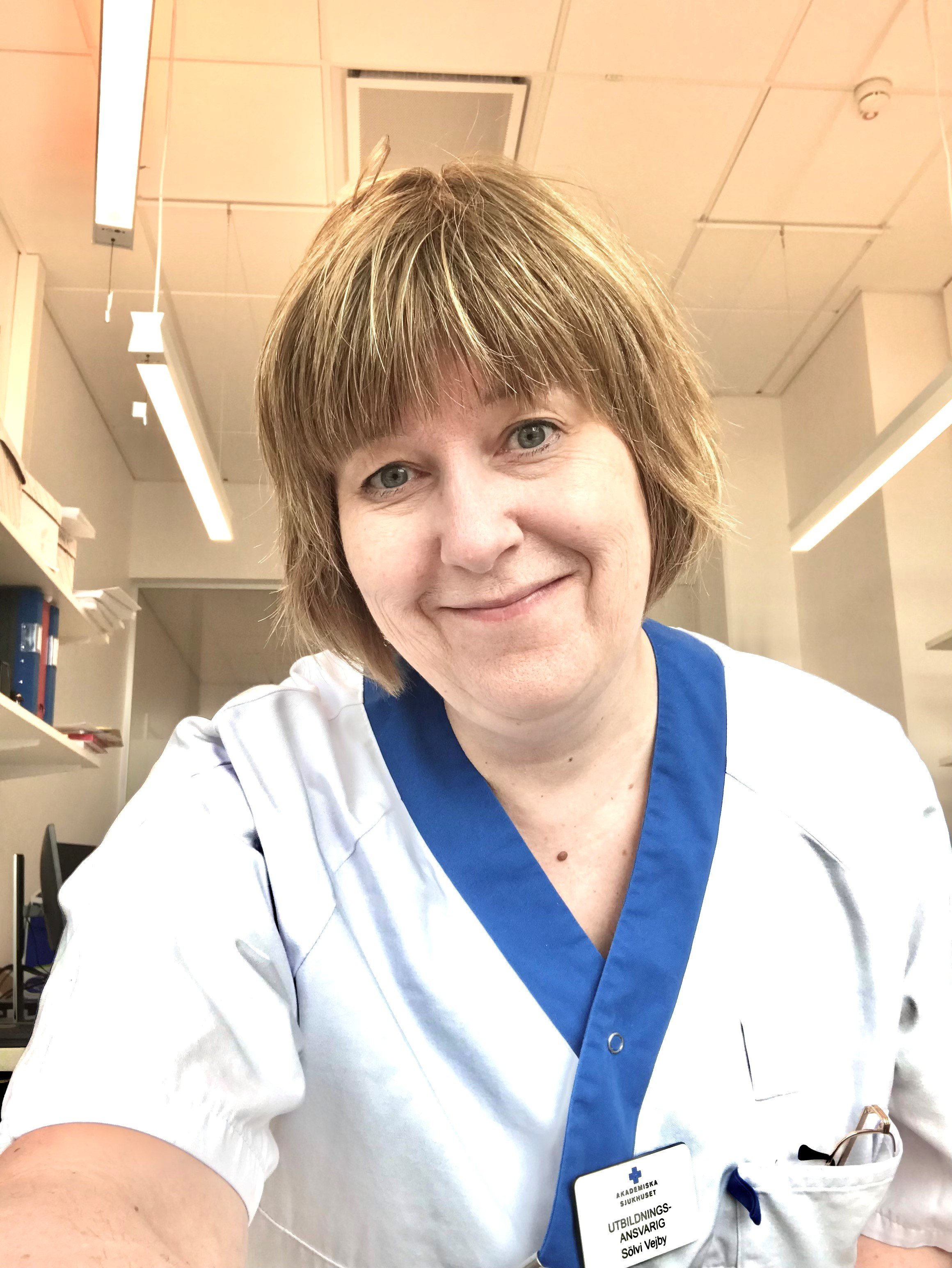 Sölvi Vejby, utbildningsansvarig sjuksköterska på hematologen, Akademiska sjukhuset och medicine licentiat vid Uppsala universitet
