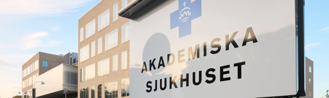 Hänvisningsskylt till akademiska sjukhuset